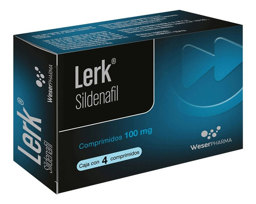 Lerk 100mg Cpr Con 4 Tabletas Sildenafil