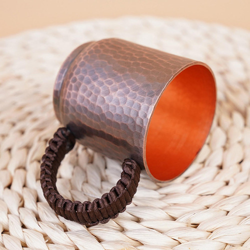 Qw Taza De Cobre Turca Con Asa, Taza De Té De 100 Ml Para