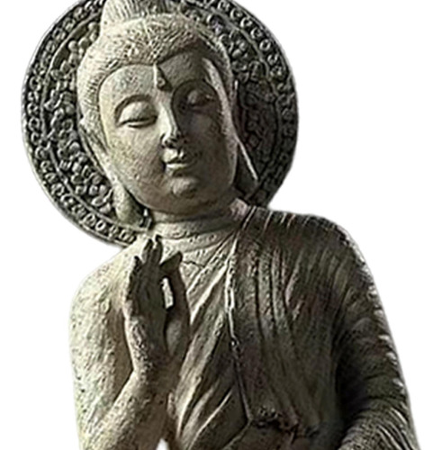Estatuilla Decorativa De Estatua De Buda Con Base Corta