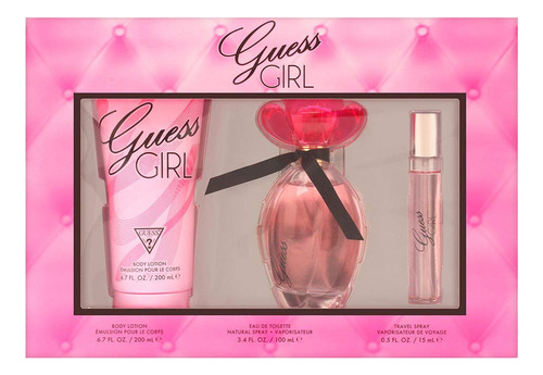 Set De Regalo Guess Girl Perfume Edt Spray De 100 Ml Y Spray