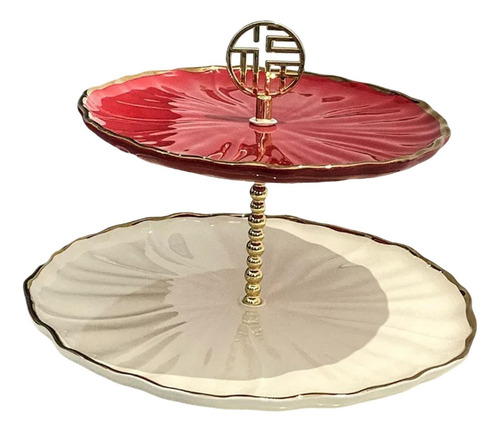 Soporte De Pastel En Capas Decoración Grande De 2 Niveles