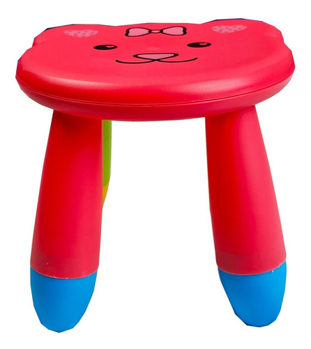 Imagem 2 de 6 de Banquinho Infantil Assento Formato De Bichinho