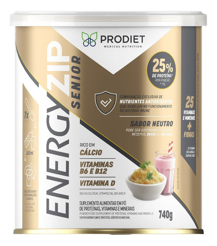 Suplemento Energyzip Senior 740g Unidade Prodiet