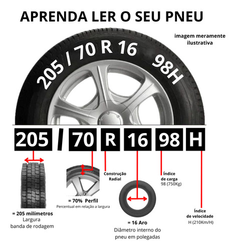 Kit 4 Pneu 205/70r16 98h Ds2 Delinte Aro R16 H