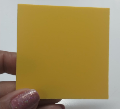 Chapa Psai Amarelo Similar Acrilico 2mt X 1mt X 1mm