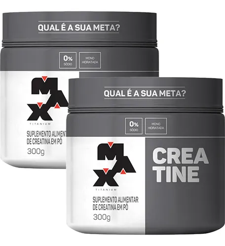 Creatina 300g Max Titanium Monohidratada em Pó Sem Sabor Menor preço em Creatina 300g Max Titanium Monohidratada em Pó Sem Sabor