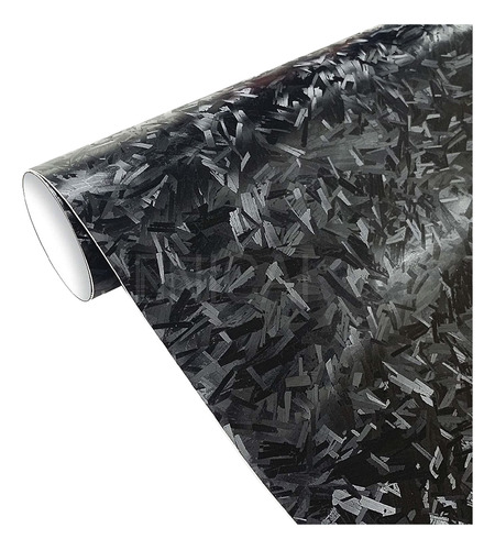 Vinil Wrap Fibra Carbono Forjado Negro Mate Luxury Hd 1x1.5m