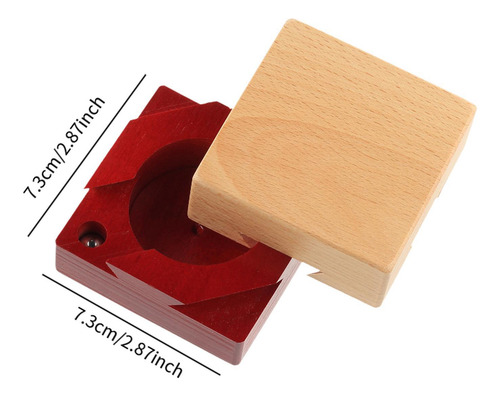 Caja De Madera Con Rompecabezas Para Exterior 7,3x7,3cmx5cm