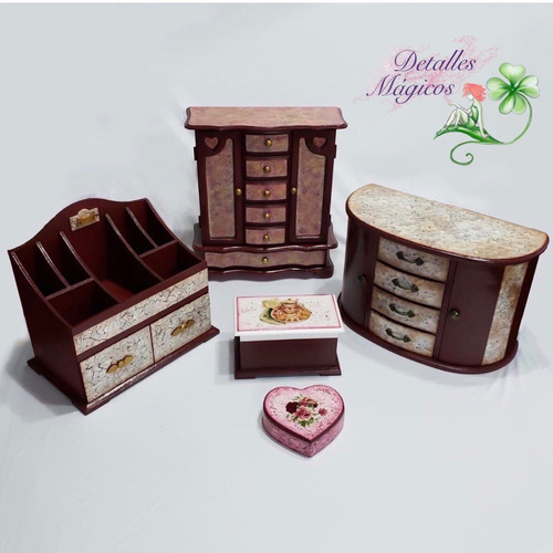 Regalo Especial Joyero Organizador   Cosmetiquero Mdf