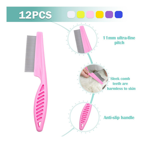 12 Pcs Collo Peto Comple De Pello Para Perros Herramiento De