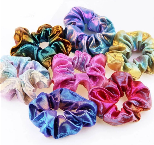 Scrunchies Colet Colores Brillantes 6 Unidades 