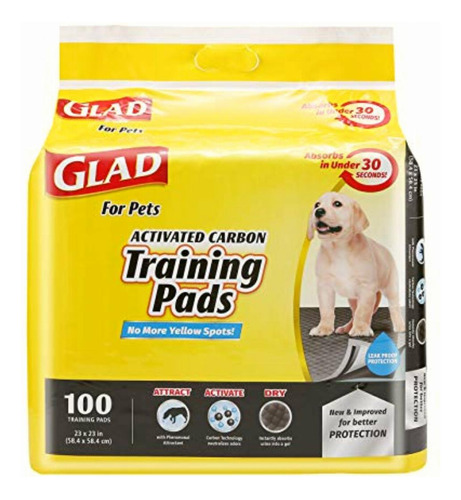 Glad For Pets Activated Carbon Training Pads, 100 Ct