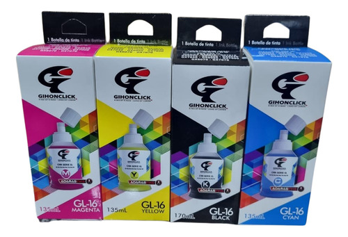 Combo 4 Tintas Para Canon Gx7010 Gx6010 Gx7020 Gx7070 