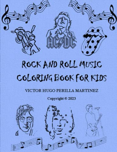 Rock And Roll Music Coloring Book For Kids: Rock 'n' Roll Mu