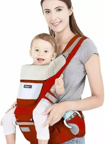 Mochila Portabebe, Mochila Canguro Portabebés para Bebé Ergonomico, Porta  Bebé Portátil Algodón Puro Ligero y Transpirable con Asiento de Cadera para  Niños de 0 a 36 Meses(hasta 30 kg) (Rosa) : 