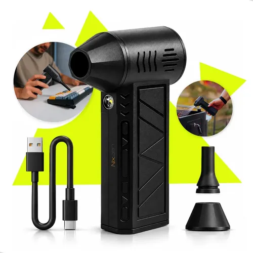 Mini Soprador de Ar Portátil Nixzen Turbo Para Limpeza e Acender Churrasqueira USB-C