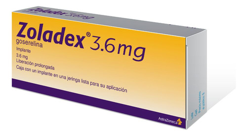 Zoladex Implante Subcutáneo 3,6 Mg, 1 Implante Cilíndrico Estéril En Jeringa Lista Para Su Aplicación