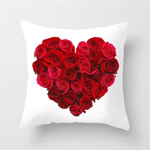 Funda De Almohada En L Para El Día De San Valentín, Diseño D
