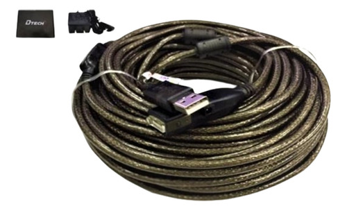 Cable Extension Usb 25 Mts 2.0 C/buster + Fuente 5v D-tech