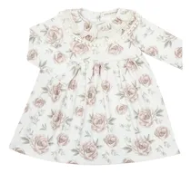 Comprar Vestido Manga Larga Flores Nina Mini Anima Bebe Kids Natural