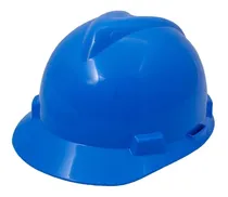 Comprar Capacete Msa V Gard  Azul Carneira Push Key Com Jugular
