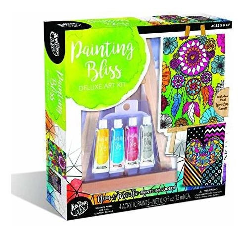 Pintura Bliss Deluxe Art Kit Con Un Caballete De Mesa De Mad