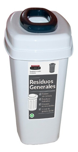 Recipiente De Residuos Basura/reciclado  50 Lts Colombraro