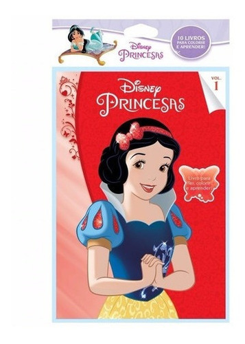 Imagem 3 de 4 de Kit Infantil Colorir E Aprender Disney 40 Livros - Promoção