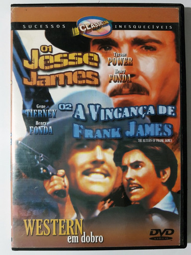 Dvd Western Em Dobro Jesse James + A Vingança De Frank