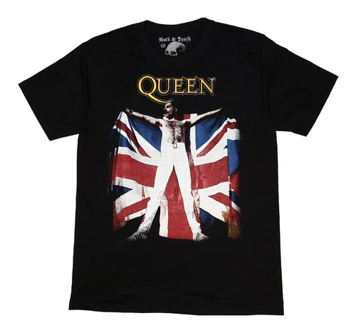 Playera Rock Queen Freddie Mercury Bandera 