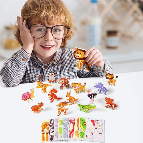Rompecabezas Estereoscópico De Ensamblaje Diy Para Niños, Ed