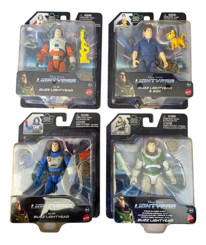 Figuras De Acción Pelicula Buzz Lightyear, Colección 4 Pzas. (Usado)
