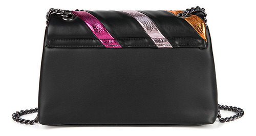Bolso De Hombro Kurt Geiger Rainbow Color Clash Chain