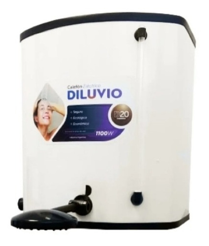 Calefon Esmaltado Diluvio 20 Lts Acc Pvc. Gt Distribuidora 