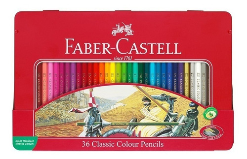 Lata 36 Lápices Color Faber Castell