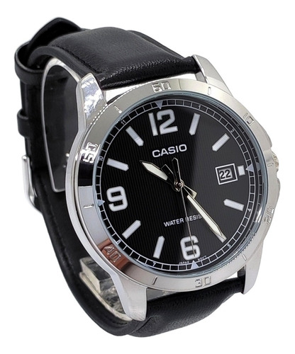 Imagen 3 de 8 de Reloj Casio Original Cuero Mtp-v004l-1b