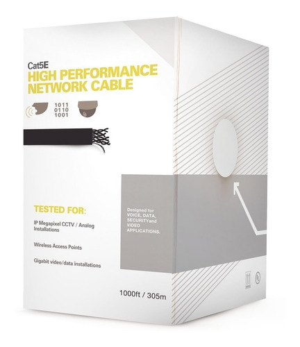 Bobina De Cable Utp 305 Mts Cat 5e Cca Linkedpro Ep-cat-5e-v