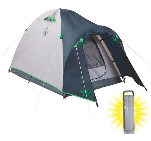 Carpa Coleman 4 Personas + Farol Recargable De Regalo