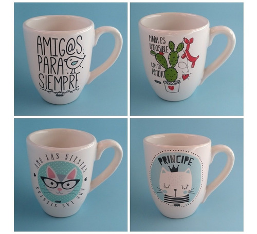 Tazas Genko Diseño Navidad Unicornio Enamorados Amigos Sipi