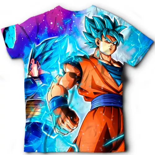 Camiseta Blusa Anime Dragon Ball Super Broly Goku Vegeta