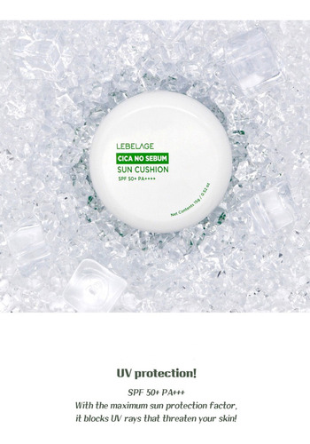 Maquillaje Sun Cushion Coreano De Cica / Control De Sebo_1pz