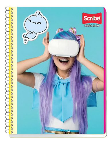 Cuaderno Profesional Scribe Mega Plus Cuadro Grande 3 Pz