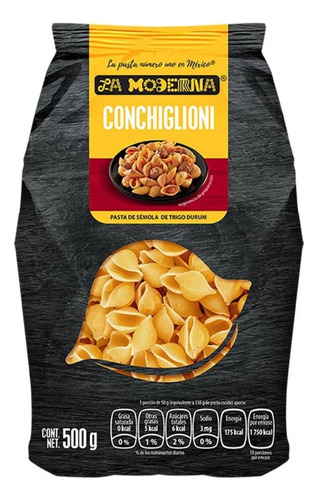 8 Pza Sopa De Pasta La Moderna Conchiglioni 500 G