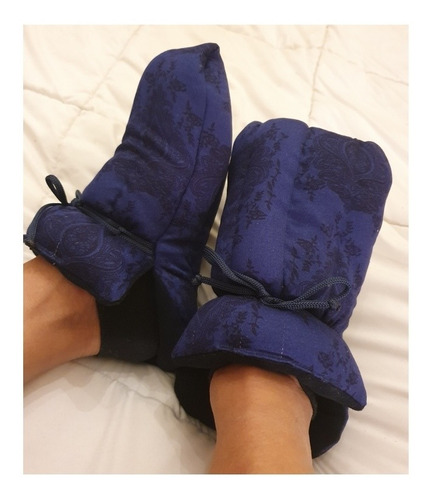 Imagen 3 de 3 de Pantuflas Térmicas Semillas Pies Calientes, Para Microondas