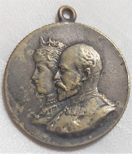 Medalla Coronacion Eduardo Vii Y Reina Alexandra.