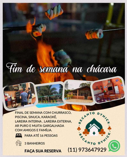 Chácara Para Temporada Recanto Dynick (mairiporã-sp) Excelente Localização, Próximo De Padaria, Açougue, Hortifruti, Mercadinho, Farmácia, Restaurante E Menos De 10 Minutos Do Centro.