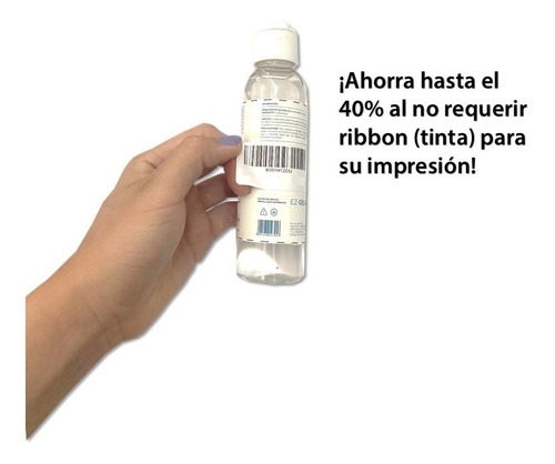 Imagen 2 de 10 de Etiqueta Plastificada Termica 2x1 (51x25 Mm) Rollo C/1000