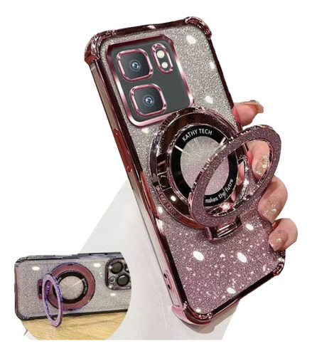 Brillo Funda Para Infinix Hot 50i /smart 9 Carcasa + Soporte
