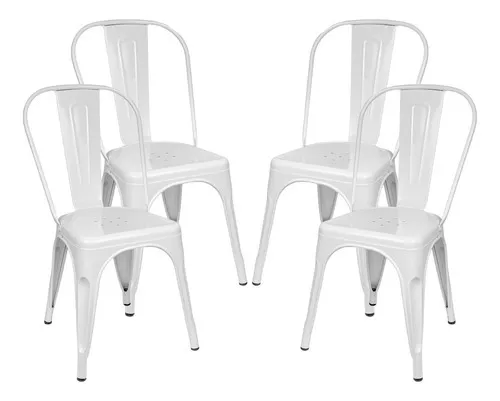Pack 6 Sillas Nordicas Milan Madera Diseño Moderno Novara Color de la  estructura de la silla Blanca - $ 320.990