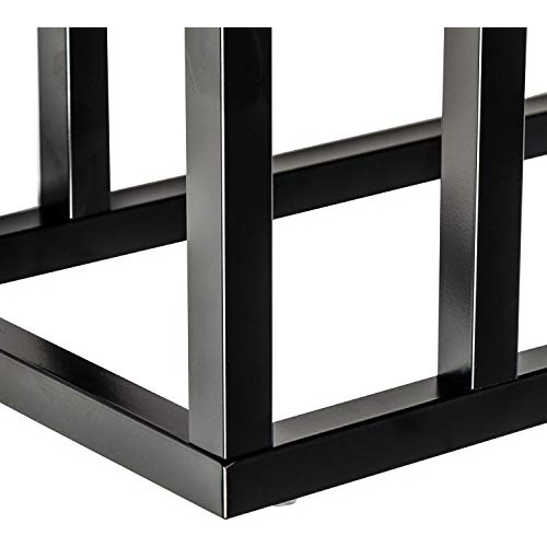 Mesa Auxiliar Forma De C Tbl08725, Color Negro
